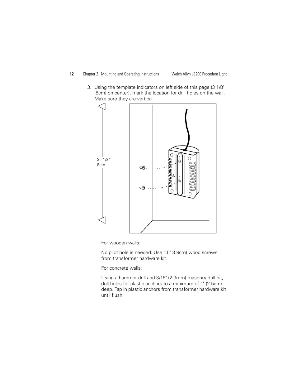 Welch Allyn LS200 Procedure Light - User Manual User Manual | Page 18 / 36