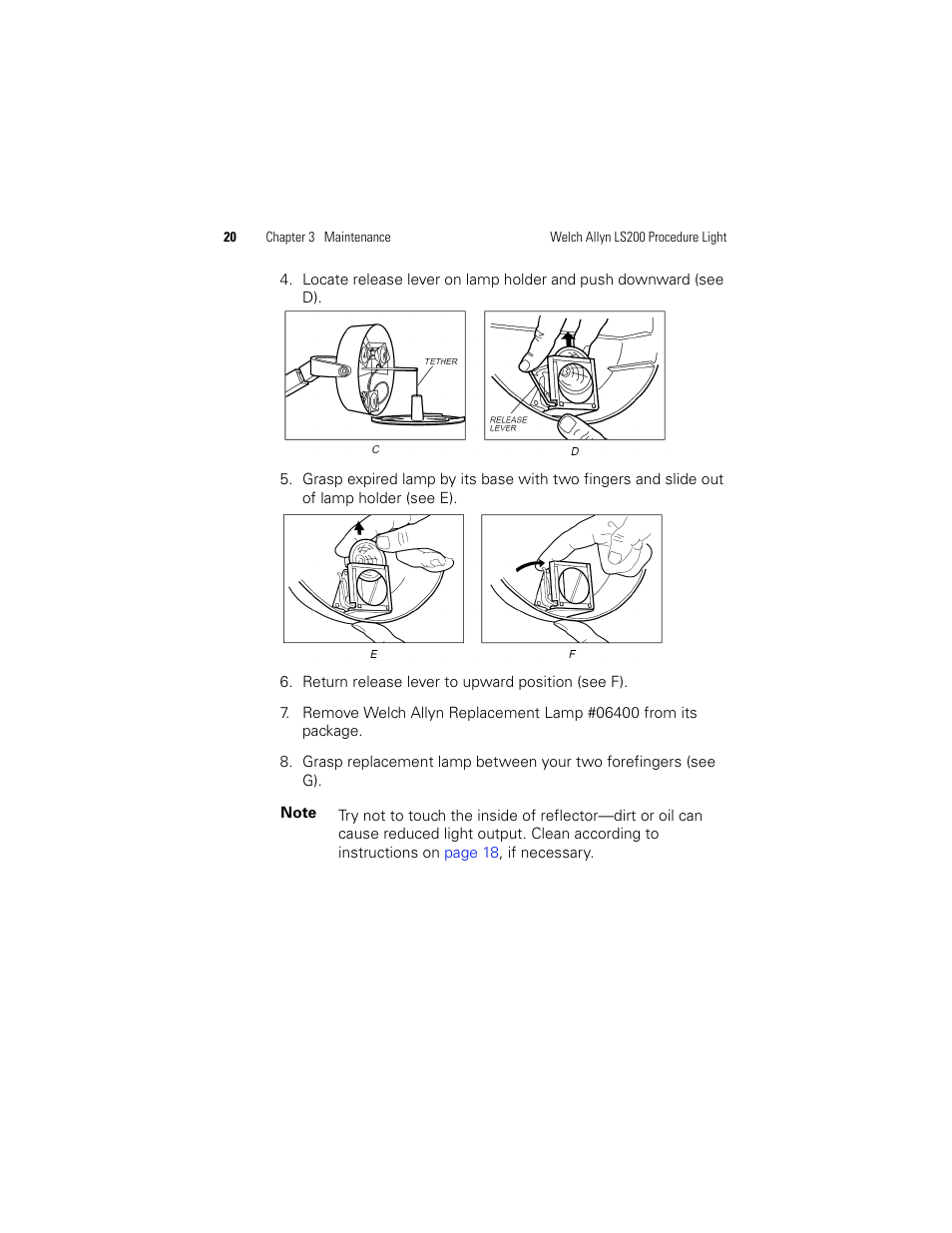 Welch Allyn LS200 Procedure Light - User Manual User Manual | Page 26 / 36