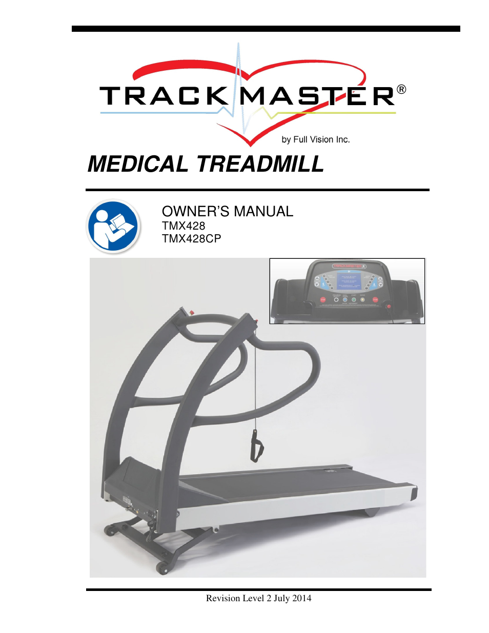 Welch Allyn TMX428CP Trackmaster Medical Treadmill - User Manual User Manual | 64 pages