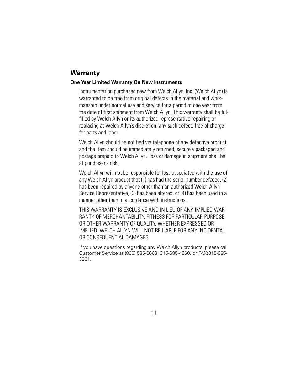 Welch Allyn 88372 Cryosurgery System - User Manual User Manual | Page 13 / 14