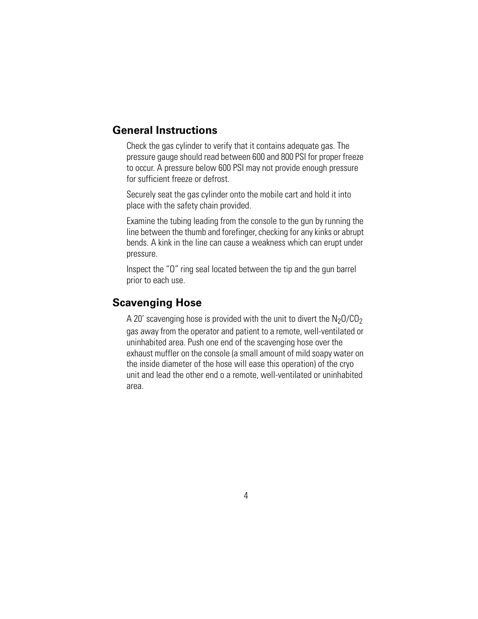 Welch Allyn 88372 Cryosurgery System - User Manual User Manual | Page 6 / 14