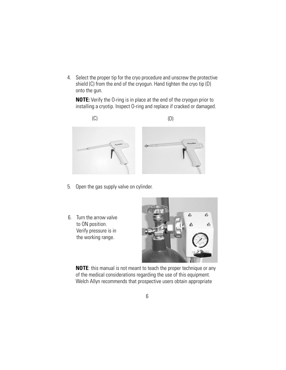 Welch Allyn 88372 Cryosurgery System - User Manual User Manual | Page 8 / 14