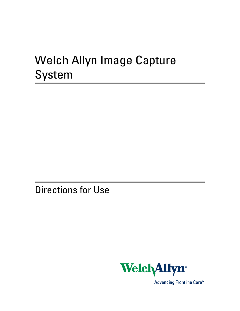 Welch allyn image capture system | Welch Allyn Image Capture System - User Manual User Manual | Page 3 / 50