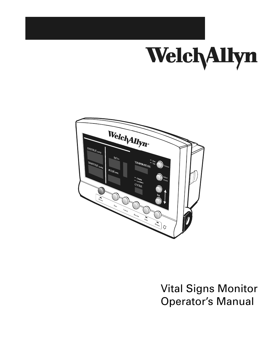 Welch Allyn Vital Signs Monitor - User Manual User Manual | 78 pages
