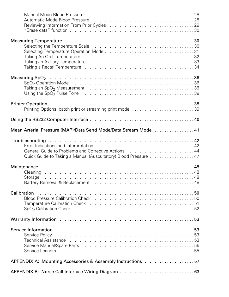 Welch Allyn Vital Signs Monitor - User Manual User Manual | Page 4 / 78