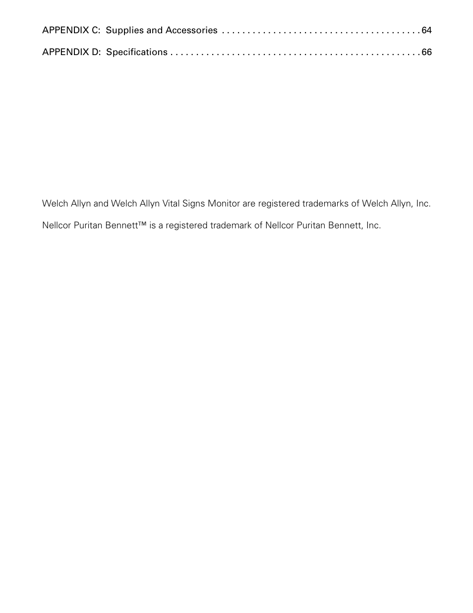 Welch Allyn Vital Signs Monitor - User Manual User Manual | Page 5 / 78