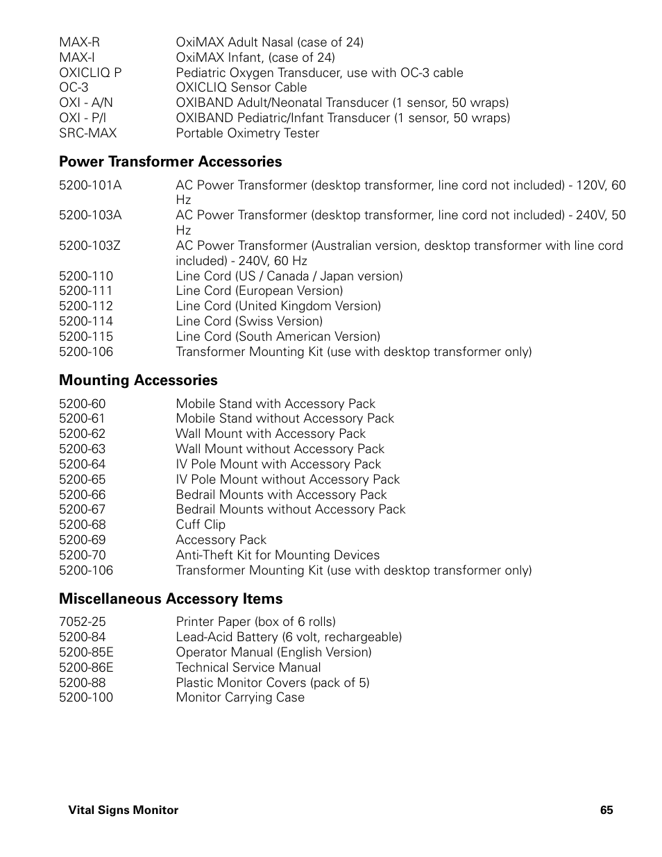 Welch Allyn Vital Signs Monitor - User Manual User Manual | Page 71 / 78