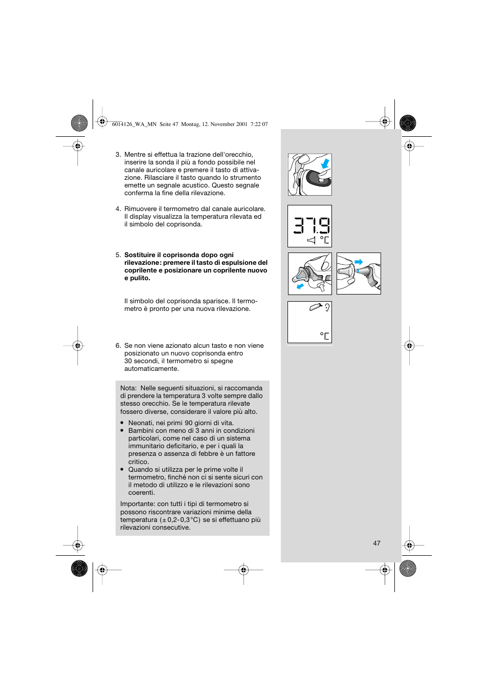Welch Allyn PRO 3000 Braun ThermoScan - User Manual User Manual | Page 47 / 63