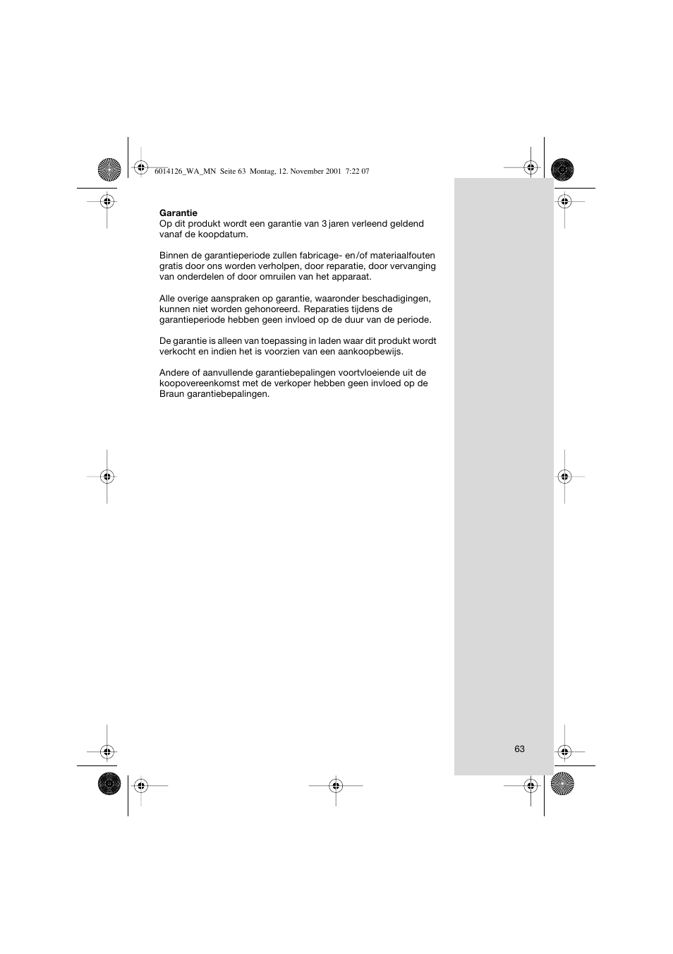 Welch Allyn PRO 3000 Braun ThermoScan - User Manual User Manual | Page 63 / 63