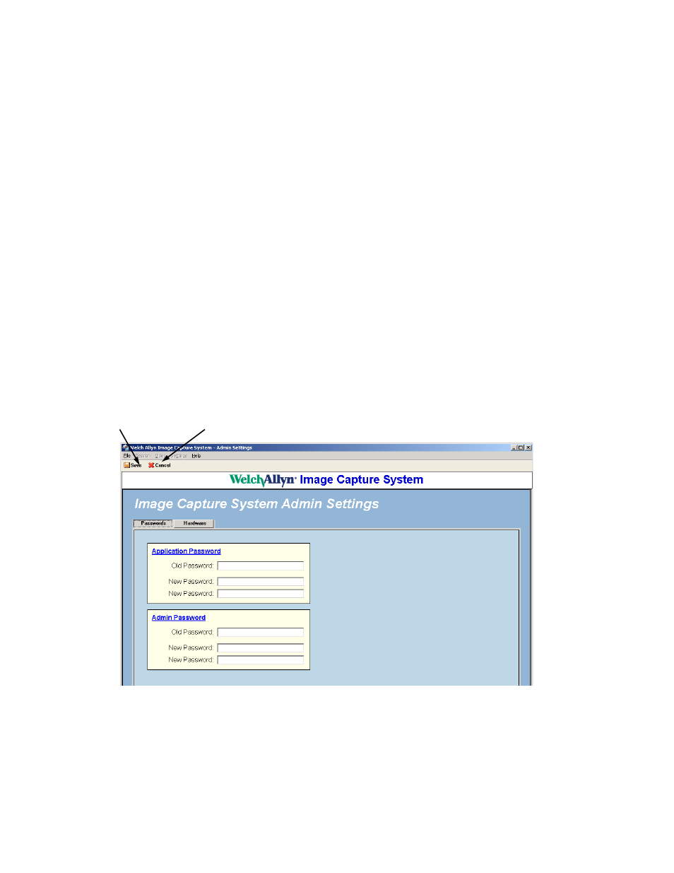 Setting up the welch allyn image capture system, System administrator, D. all passwords are case sensitive | Welch Allyn Image Capture System - User Manual User Manual | Page 14 / 38