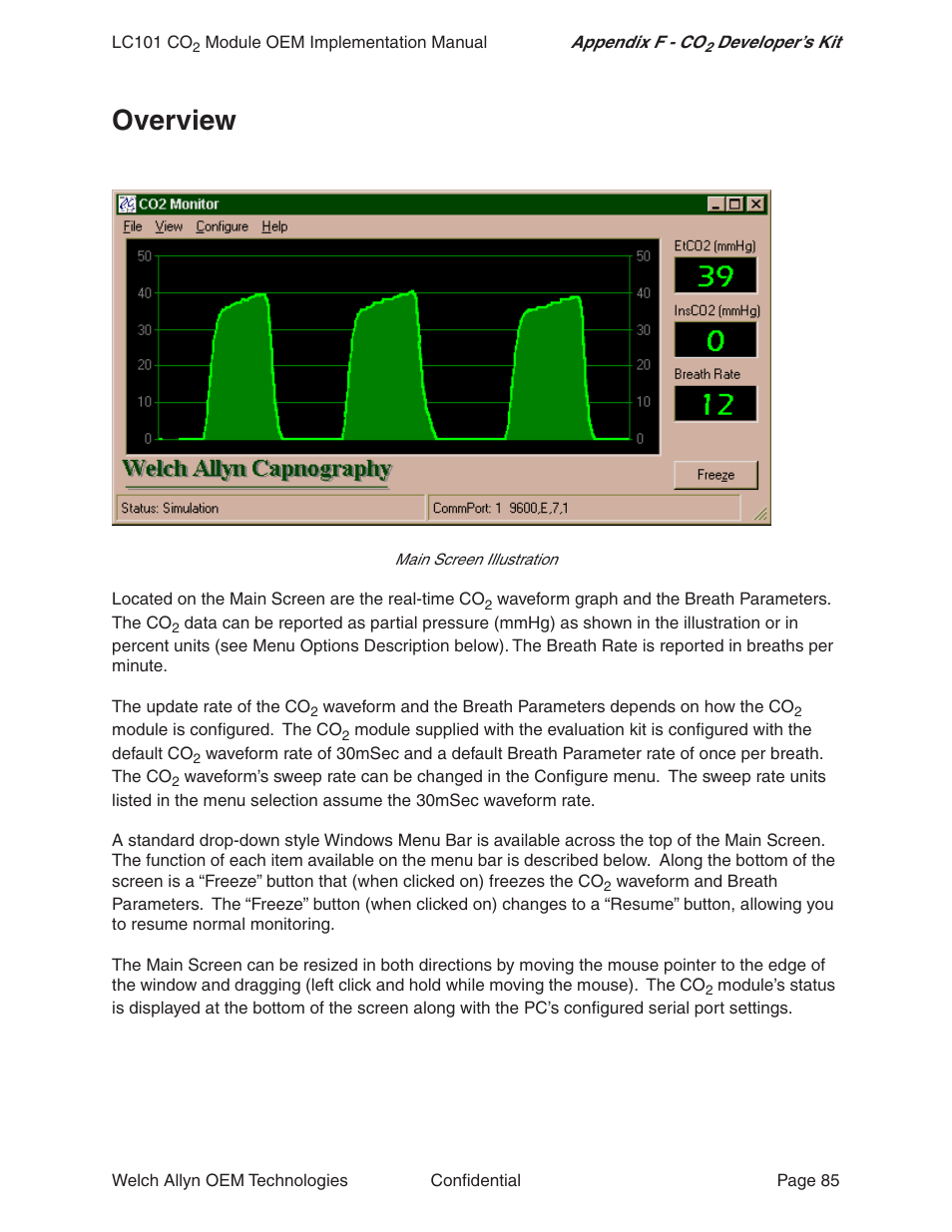 Overview | Welch Allyn LC101 CO2 Module  - User Manual User Manual | Page 85 / 98