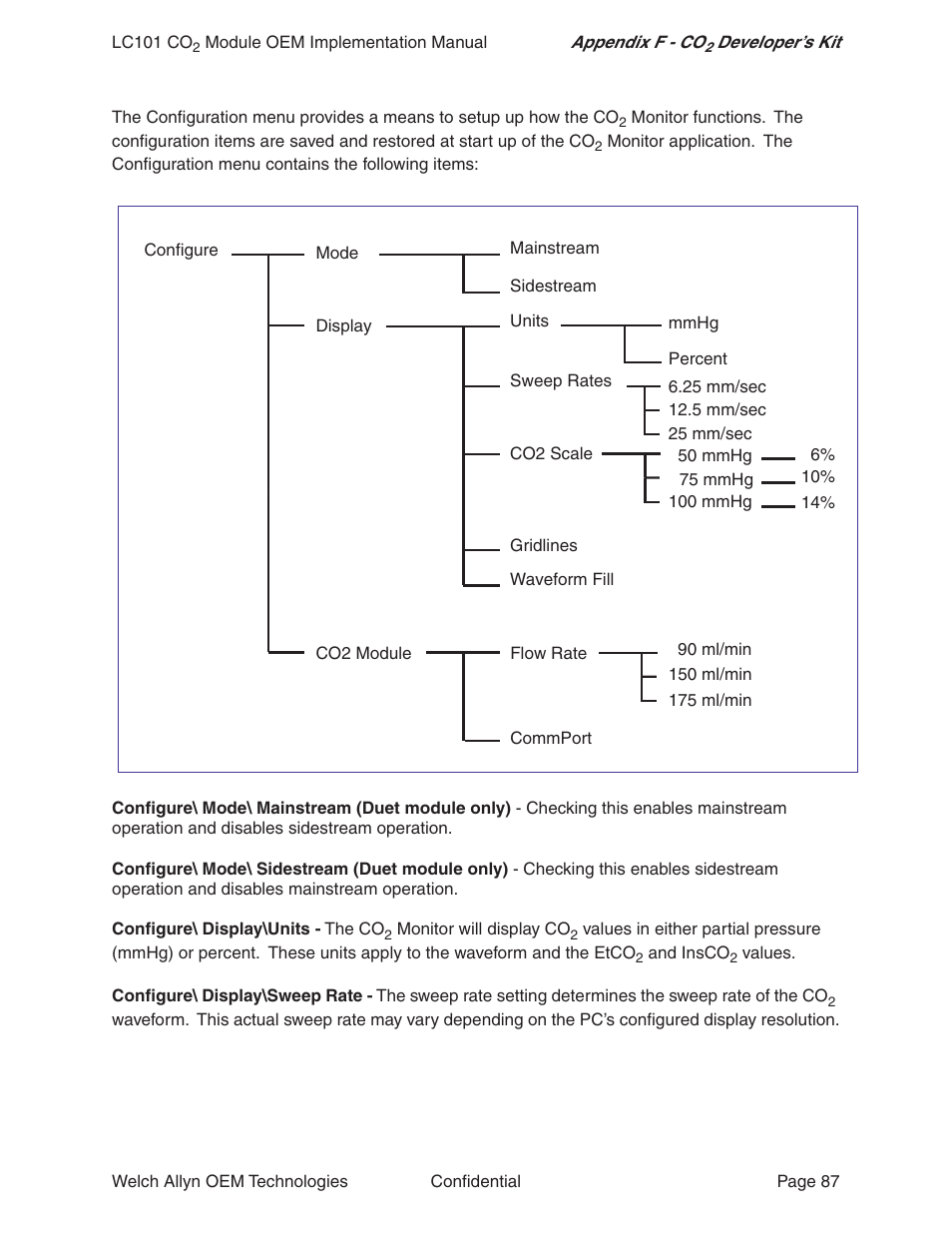 Welch Allyn LC101 CO2 Module  - User Manual User Manual | Page 87 / 98