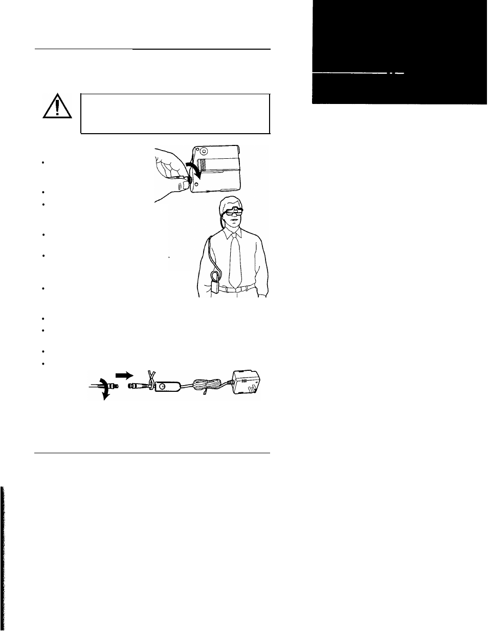 Connecting to the power source, Portable power source, Direct plug-in power source | Welch Allyn LumiView Portable Binocular Microscope - User Manual User Manual | Page 12 / 84