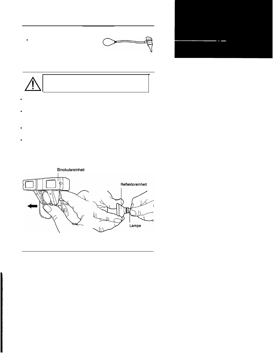 Zubehörteile, Austausch der lampe | Welch Allyn LumiView Portable Binocular Microscope - User Manual User Manual | Page 60 / 84