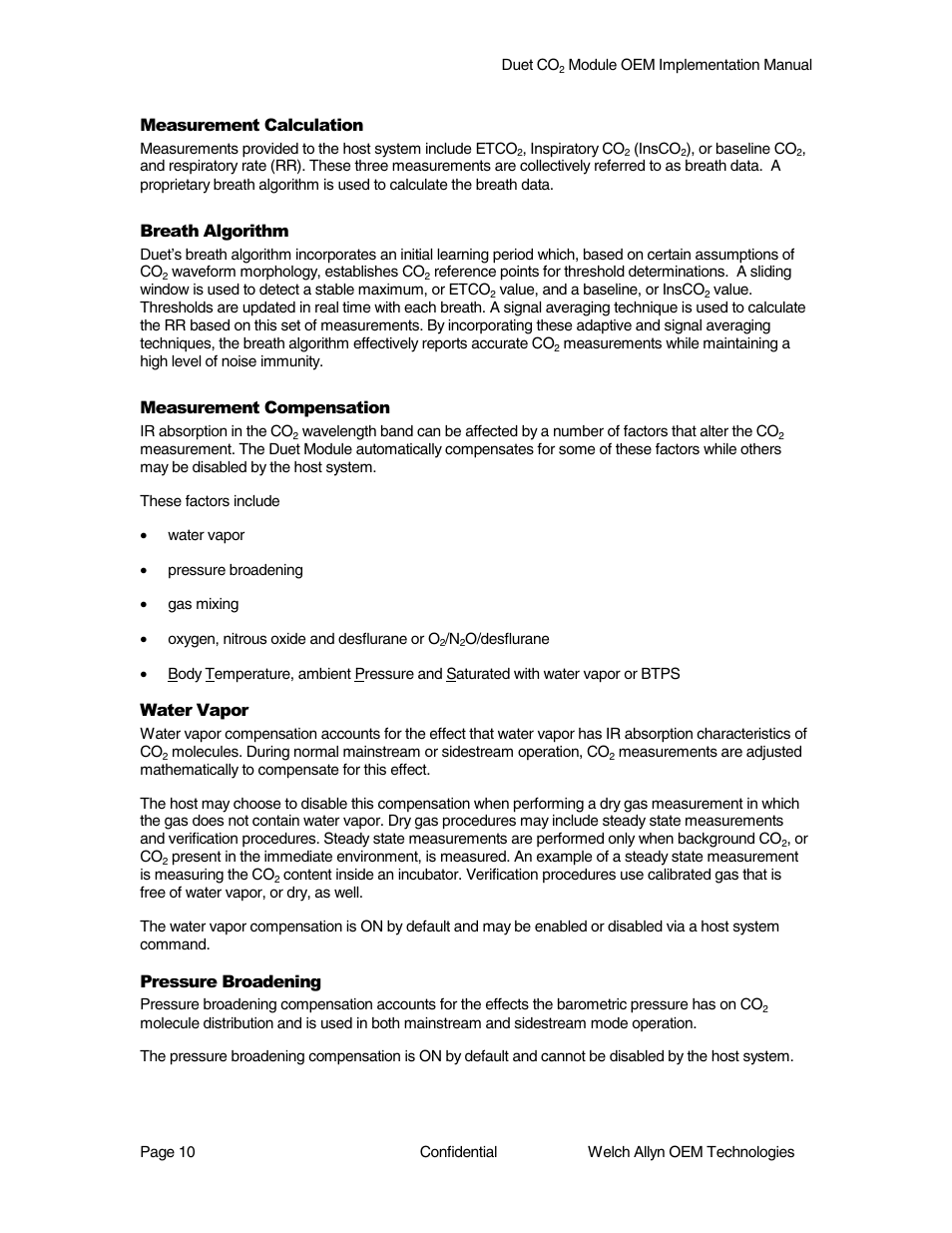 Welch Allyn Duet CO2 Module - User Manual User Manual | Page 10 / 99