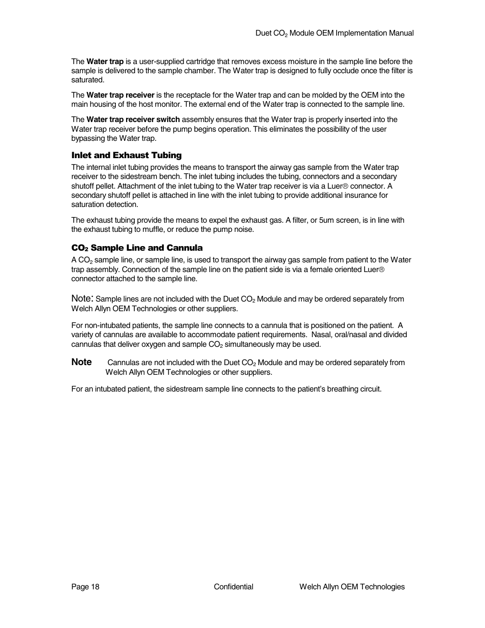 Welch Allyn Duet CO2 Module - User Manual User Manual | Page 18 / 99