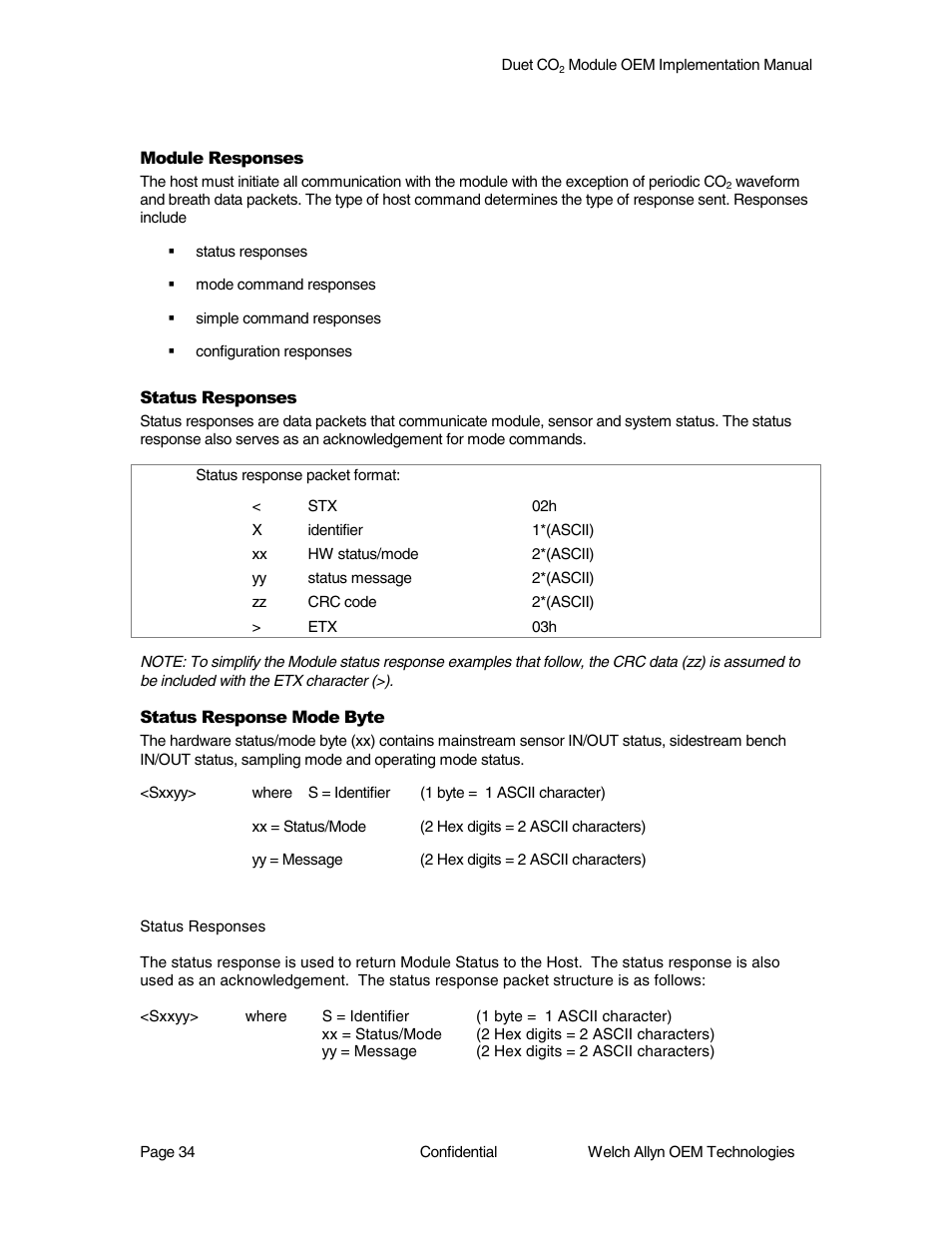Welch Allyn Duet CO2 Module - User Manual User Manual | Page 34 / 99