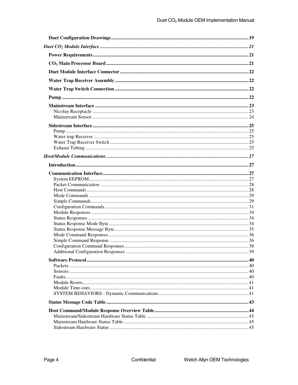 Welch Allyn Duet CO2 Module - User Manual User Manual | Page 4 / 99