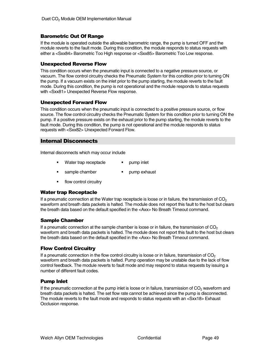 Welch Allyn Duet CO2 Module - User Manual User Manual | Page 49 / 99