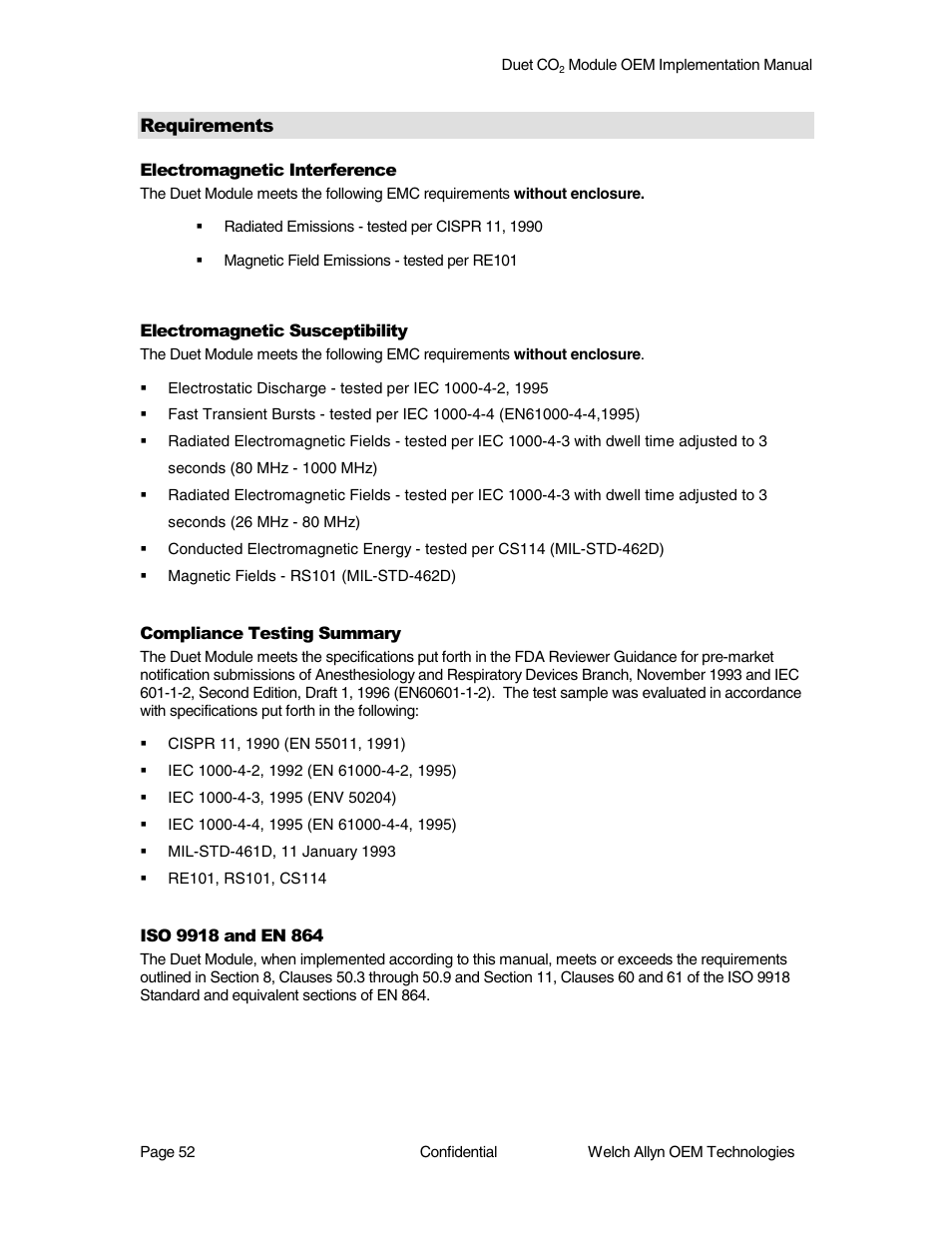 Welch Allyn Duet CO2 Module - User Manual User Manual | Page 52 / 99