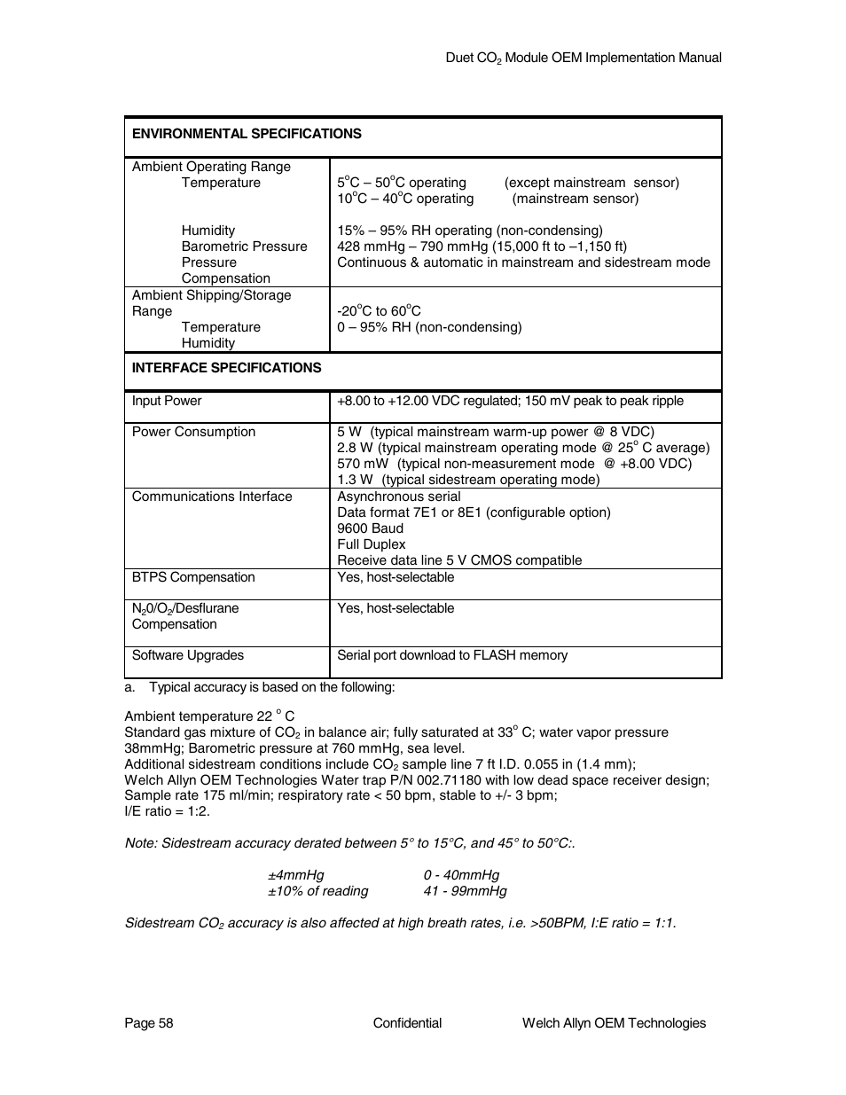 Welch Allyn Duet CO2 Module - User Manual User Manual | Page 58 / 99