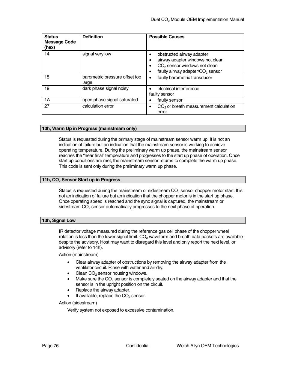 Welch Allyn Duet CO2 Module - User Manual User Manual | Page 76 / 99
