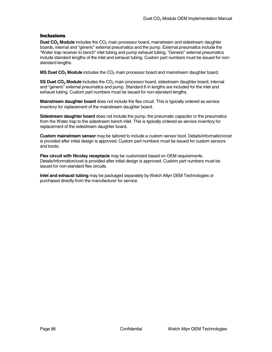 Welch Allyn Duet CO2 Module - User Manual User Manual | Page 86 / 99