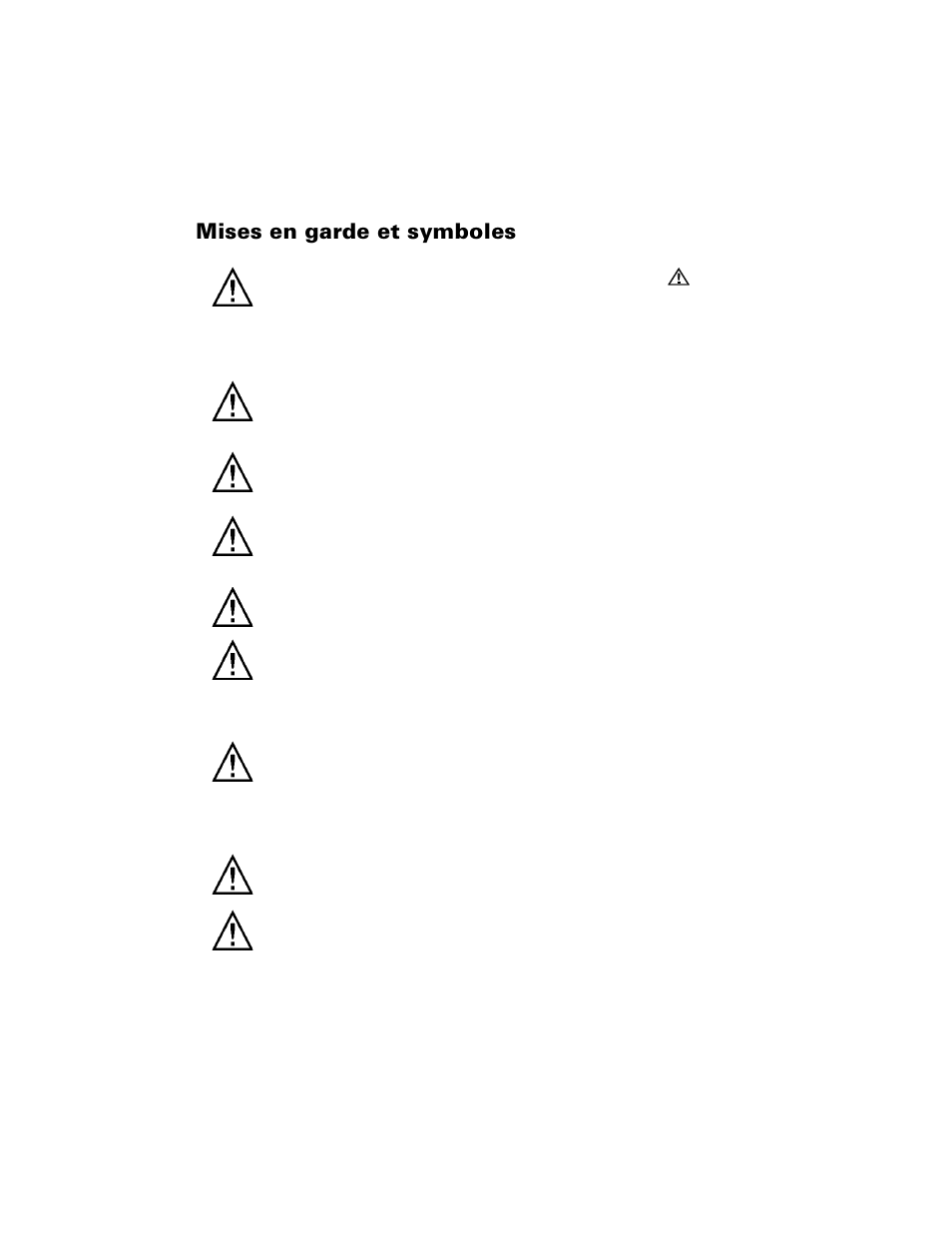 Mises en garde et symboles | Welch Allyn SureSight Vision Screener - User Manual User Manual | Page 8 / 32