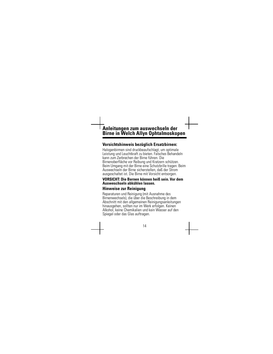 Welch Allyn Lamp Replacement Chart - User Manual User Manual | Page 18 / 56
