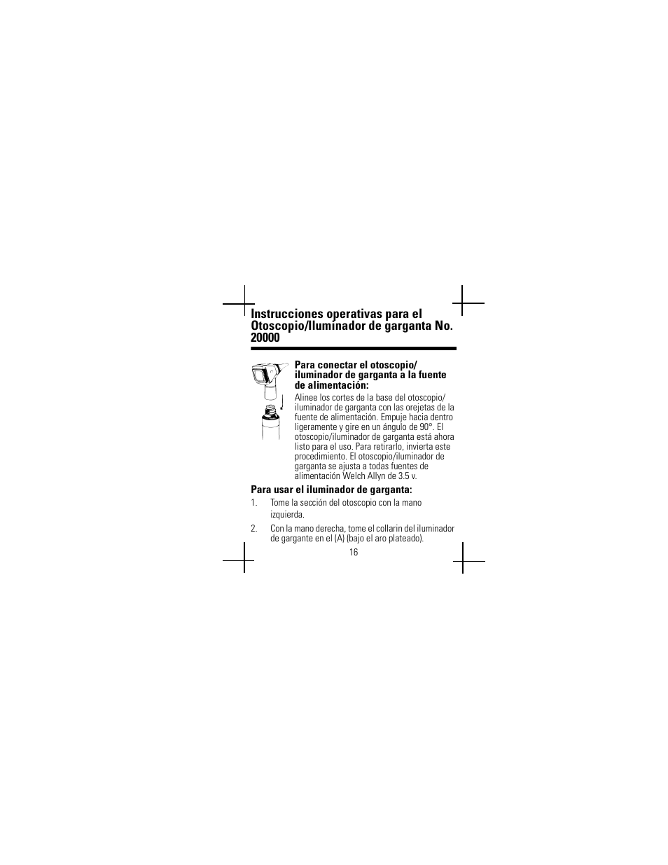 Welch Allyn Lamp Replacement Chart - User Manual User Manual | Page 20 / 56