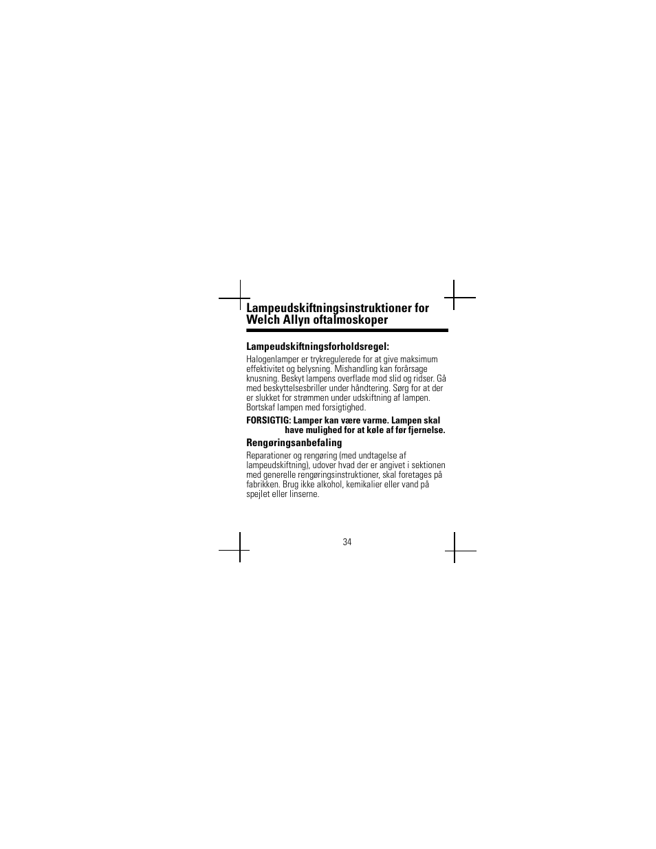 Welch Allyn Lamp Replacement Chart - User Manual User Manual | Page 38 / 56