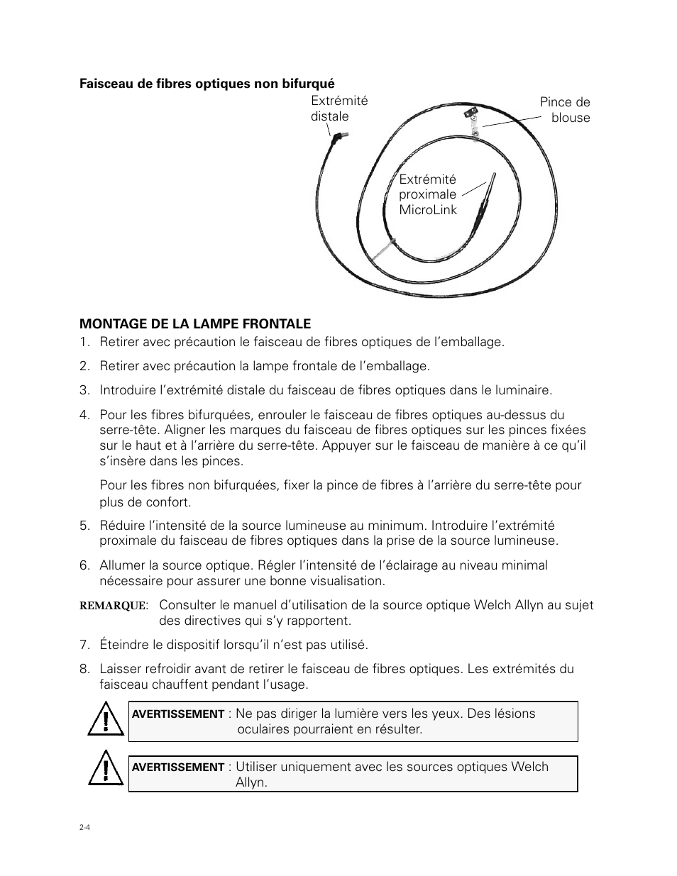 Welch Allyn Fiber Optic Headlight - User Manual User Manual | Page 20 / 112