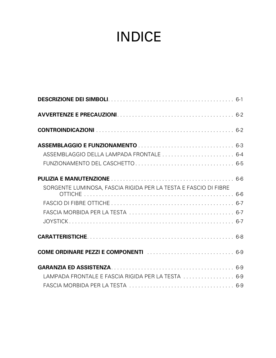 Indice | Welch Allyn Fiber Optic Headlight - User Manual User Manual | Page 63 / 112