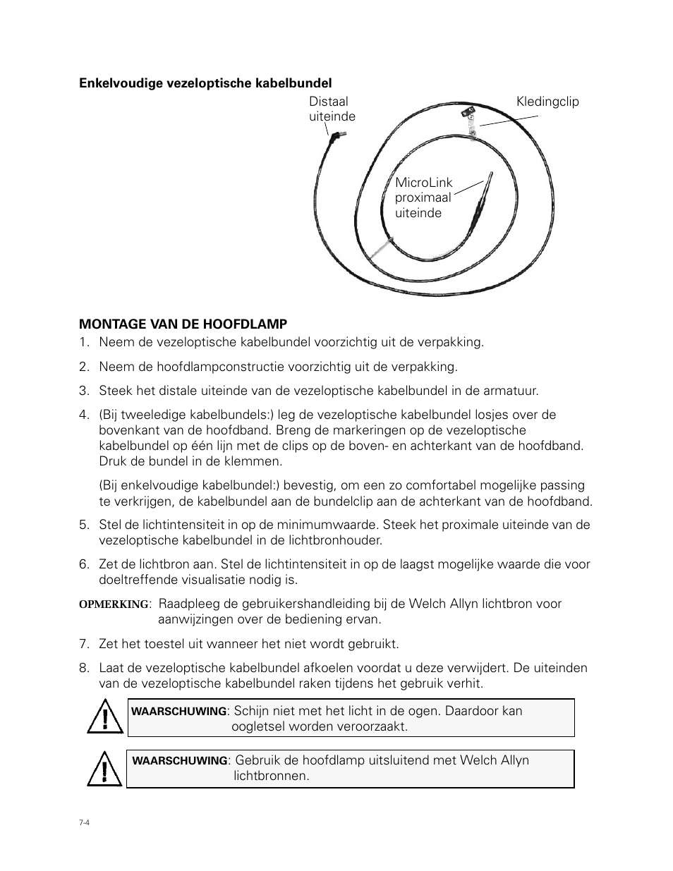 Welch Allyn Fiber Optic Headlight - User Manual User Manual | Page 80 / 112