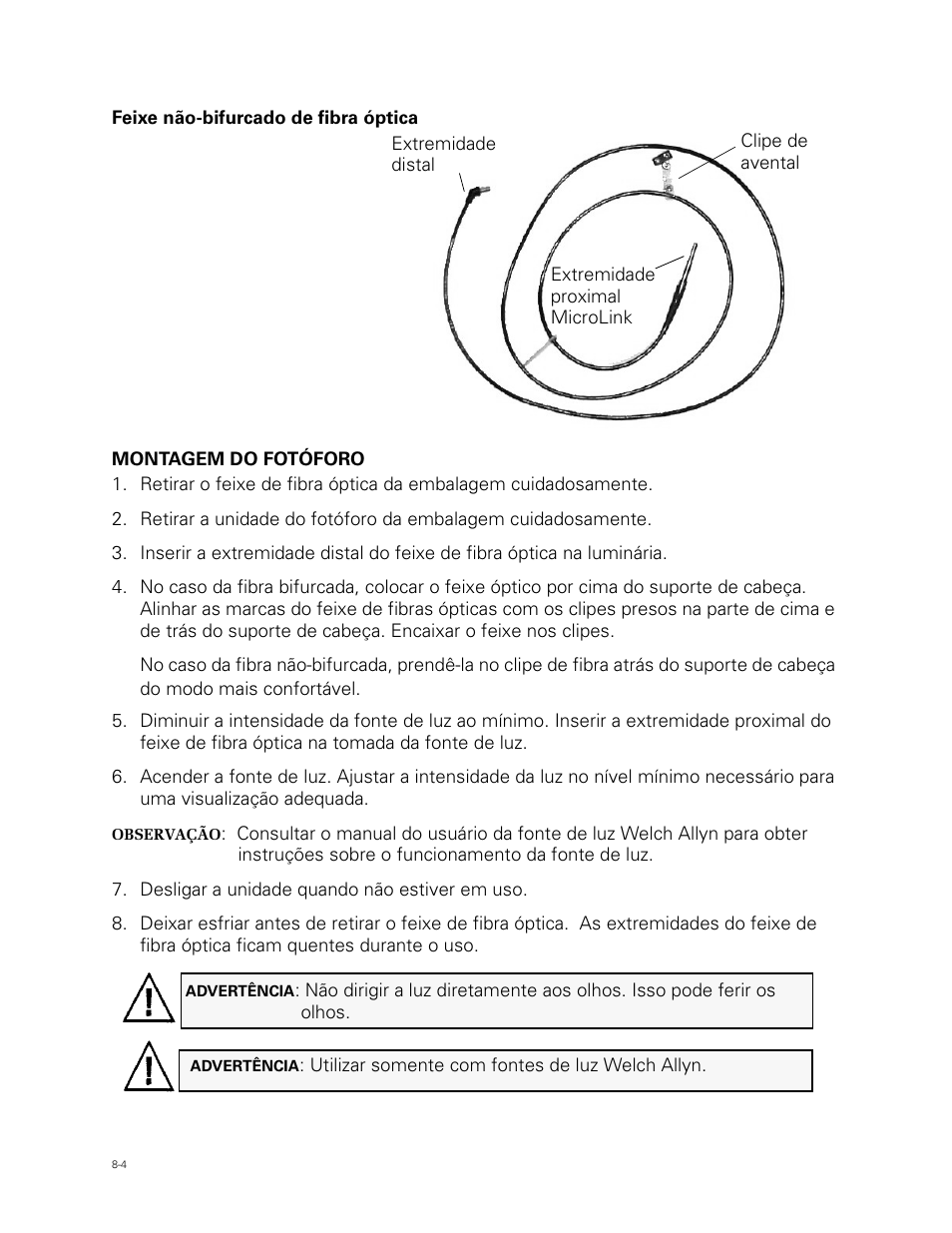 Welch Allyn Fiber Optic Headlight - User Manual User Manual | Page 92 / 112