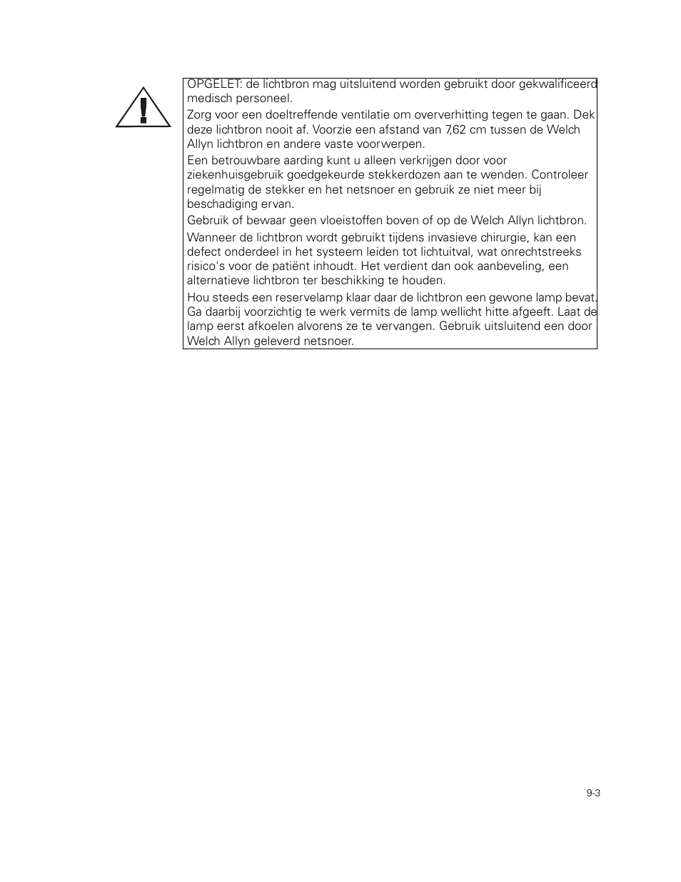 Welch Allyn 49506 Light Source - User Manual User Manual | Page 121 / 192
