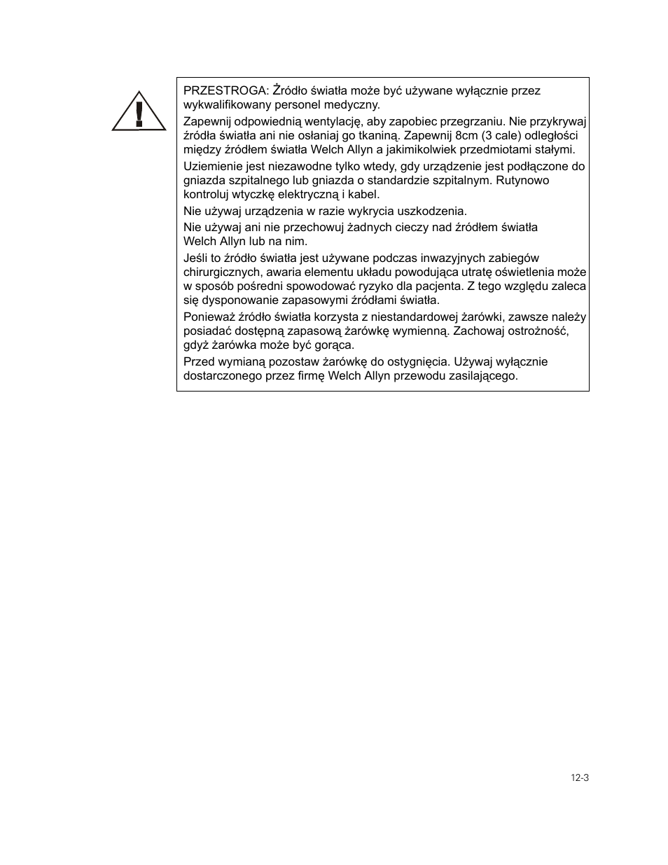 Welch Allyn 49506 Light Source - User Manual User Manual | Page 163 / 192