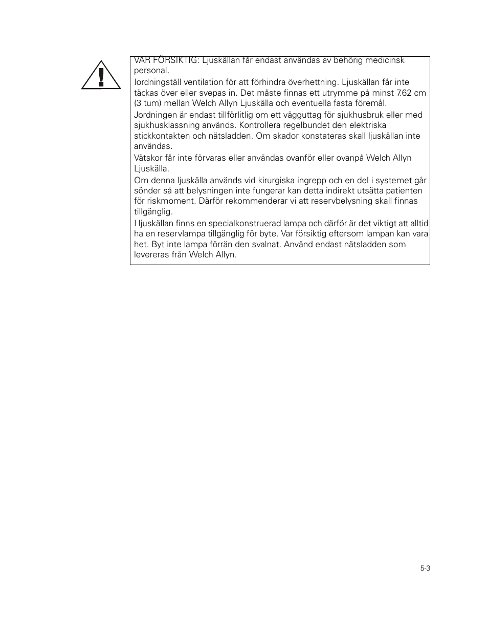 Welch Allyn 49506 Light Source - User Manual User Manual | Page 65 / 192