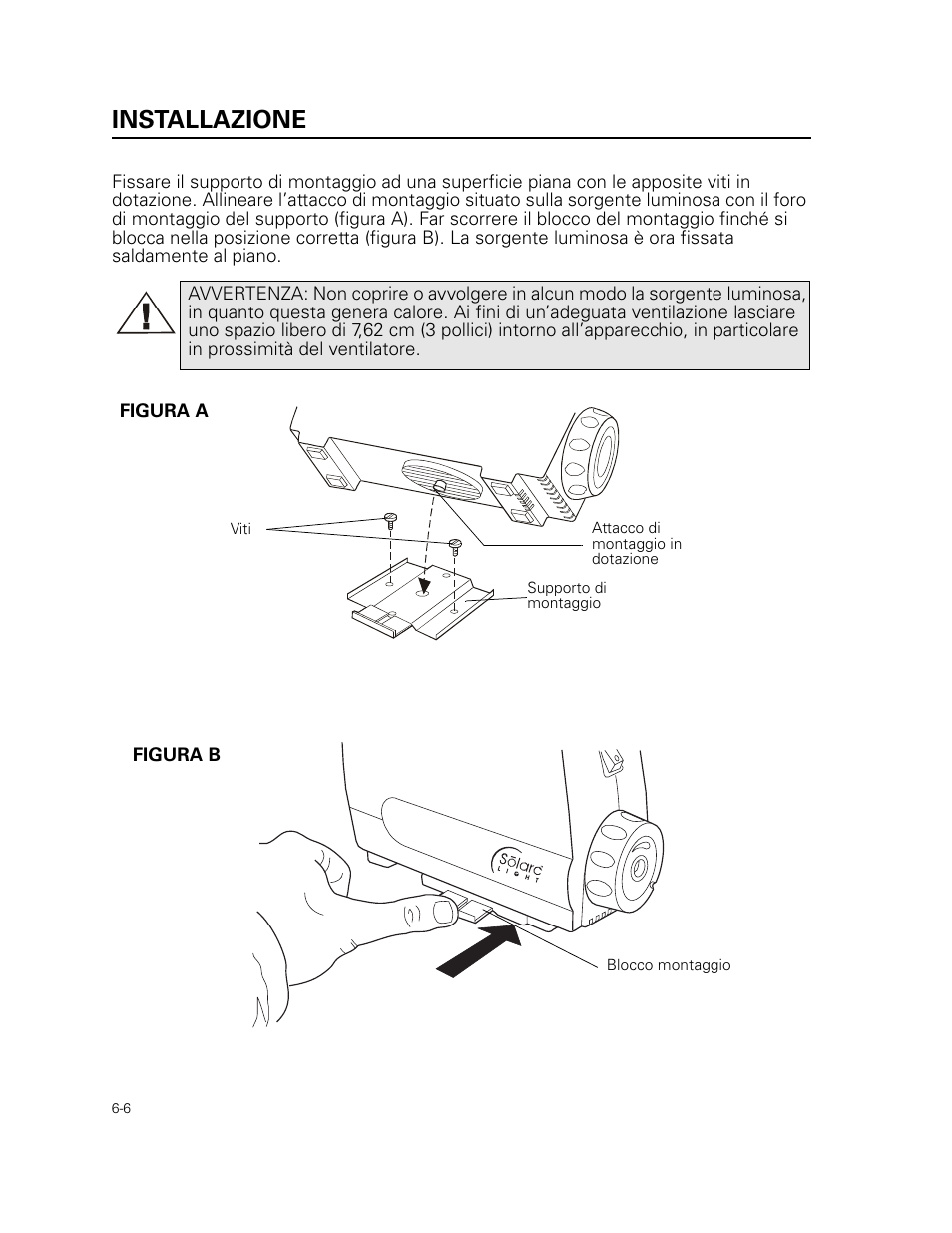 Installazione | Welch Allyn 49506 Light Source - User Manual User Manual | Page 84 / 192