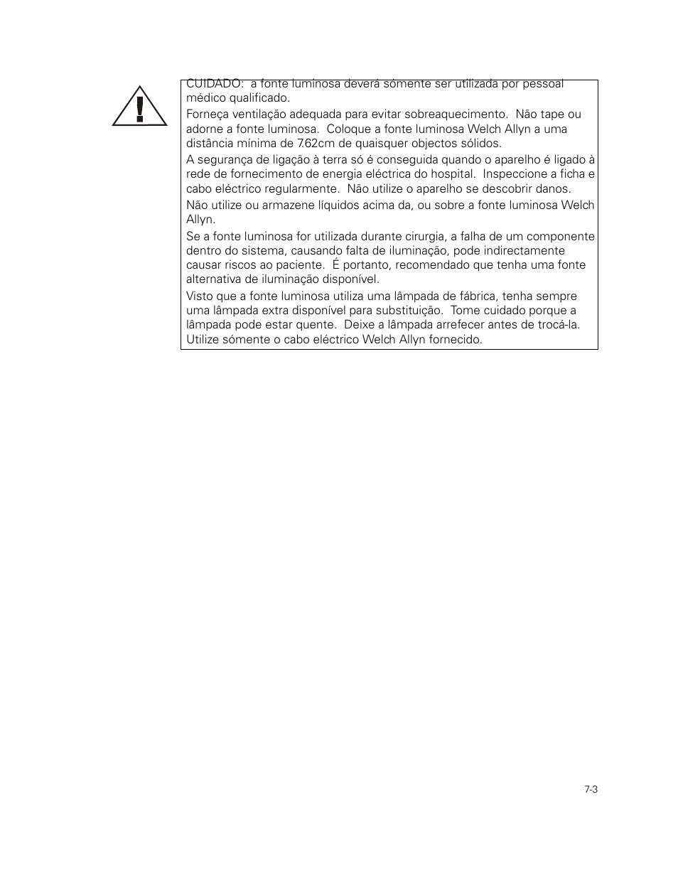 Welch Allyn 49506 Light Source - User Manual User Manual | Page 97 / 192