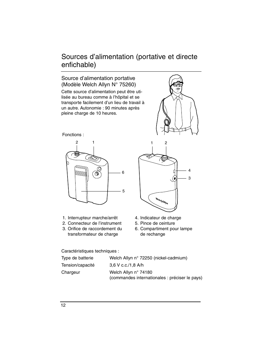 Welch Allyn Lumiview Power Sources(Portable and Direct Lug-In) - User Manual User Manual | Page 14 / 40