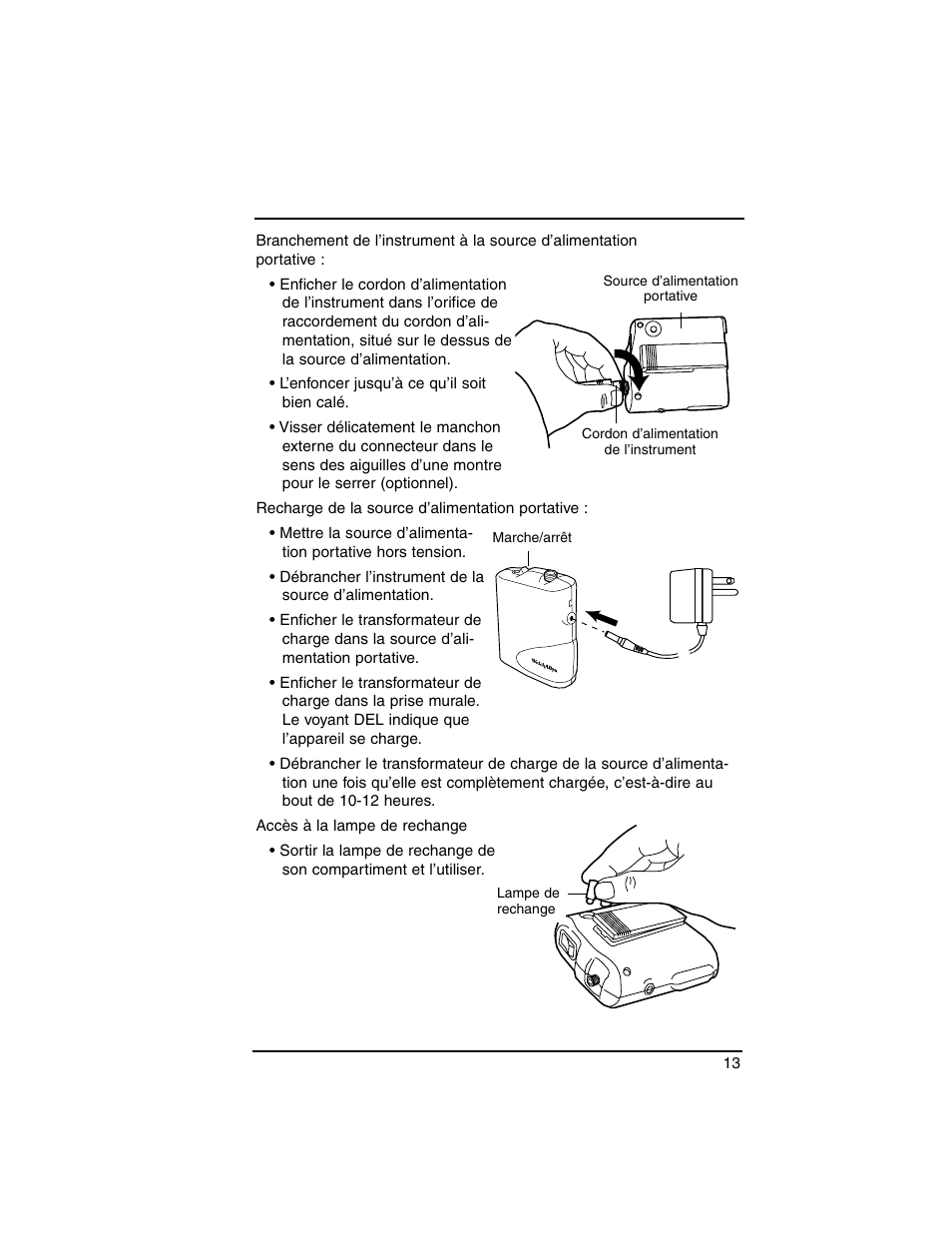 Welch Allyn Lumiview Power Sources(Portable and Direct Lug-In) - User Manual User Manual | Page 15 / 40