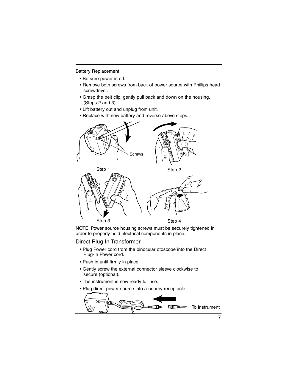 Welch Allyn Lumiview Power Sources(Portable and Direct Lug-In) - User Manual User Manual | Page 9 / 40