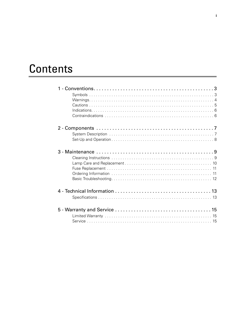 Welch Allyn XENON 300 LIGHT SOURCE - User Manual User Manual | Page 3 / 22
