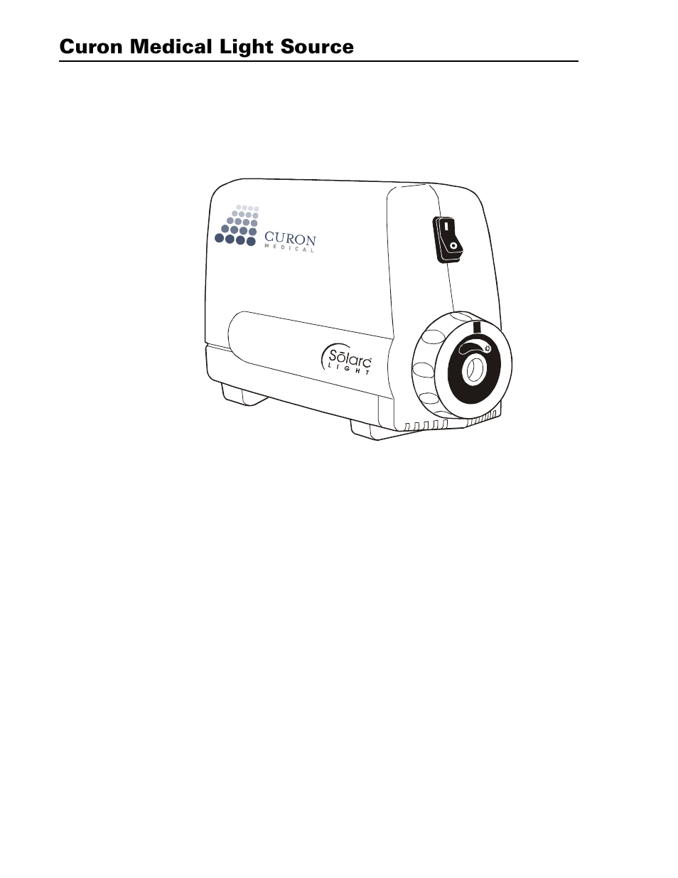 Welch Allyn Curon Medical Light Source - User Manual User Manual | 182 pages