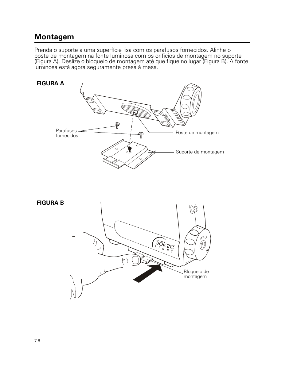 Montagem | Welch Allyn Curon Medical Light Source - User Manual User Manual | Page 100 / 182