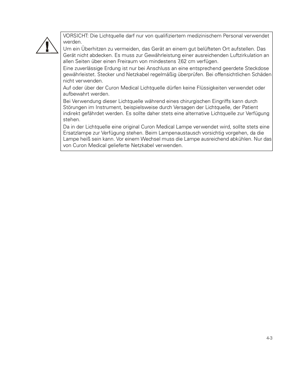 Welch Allyn Curon Medical Light Source - User Manual User Manual | Page 49 / 182