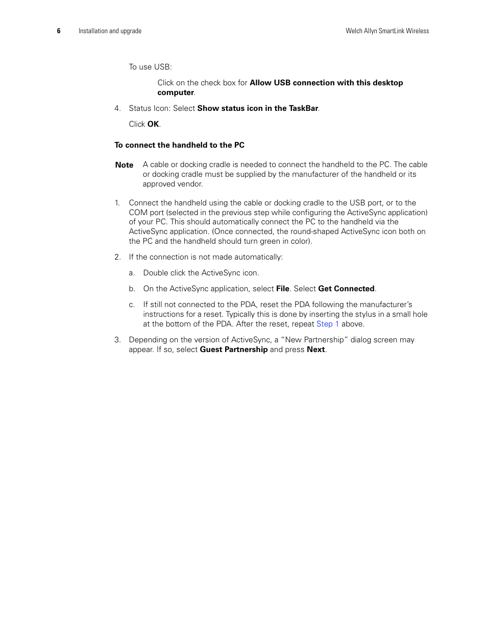 Welch Allyn SmartLinkTM Wireless - User Manual User Manual | Page 10 / 42
