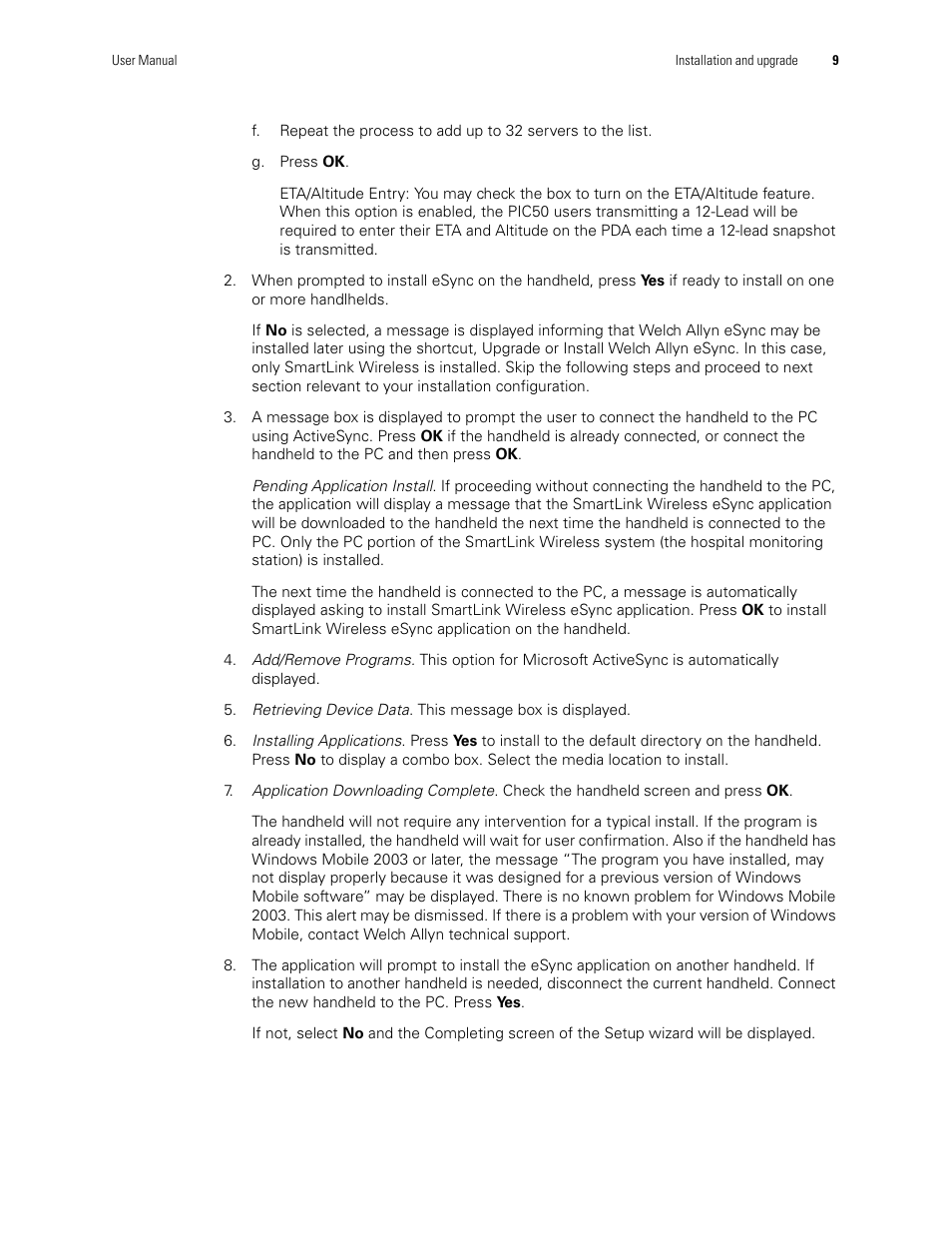 Welch Allyn SmartLinkTM Wireless - User Manual User Manual | Page 13 / 42
