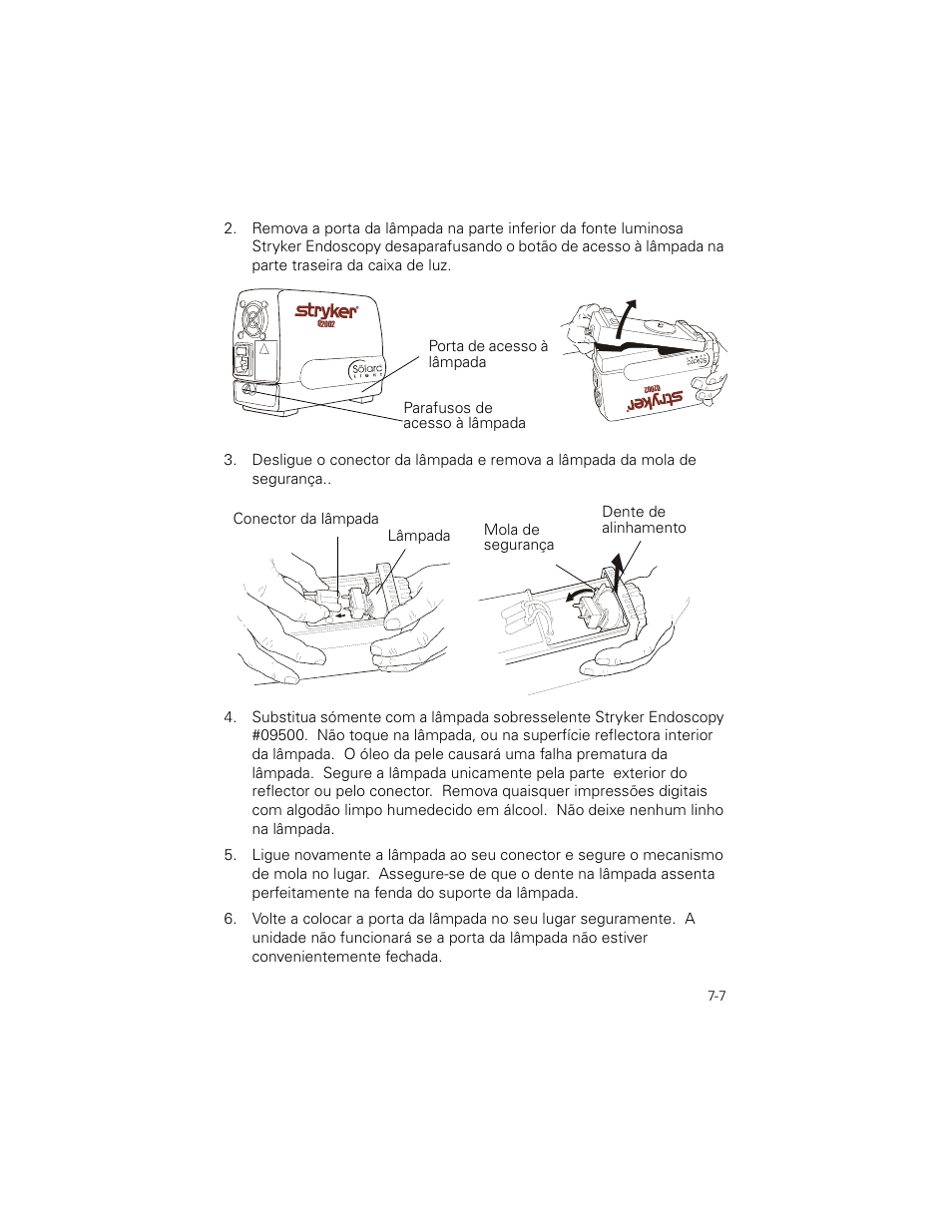 Welch Allyn Stryker Light Source For Q2002-00, Q2002-02, Q2002-04, Q2002-06 - User Manual User Manual | Page 119 / 160